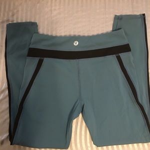 Blue Lululemon athletica workout pants
